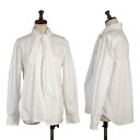 【中古】 ローブドシャンブル コムデギャルソンrobe de chambre COMME des GARCONS ストールカラー長袖シャツ 白M【レディース】