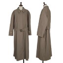 【中古】 ジョルジオ アルマーニ クラシコGIORGIO ARMANI CLASSICO コットン比翼ステンカラーコート モカ42【レディース】