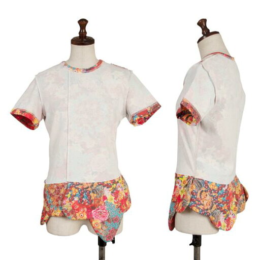 【中古】 コムデギャルソンCOMME des GARCONS フラワージュエリープリントインサイドアウトTシャツ マルチM位【レディース】 【中古】 コムデギャルソンCOMME des GARCONS フラワージュエリープリントインサイドアウトTシャツ マルチM位【レディース】
