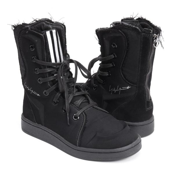 【中古】 ヨウジヤマモト×アディダスYohji Yamamoto×adidas YY CAMPUS BOXING AQ5628 ウールギャバブー..