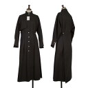 【中古】 フーフーfou fou コットンガンフラップデザインワンピース 黒O【レディース】(4)