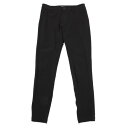 【中古】 イッセイミヤケISSEY MIYAKE ナイロンストレッチ裾ジップパンツ 黒2【レディース】