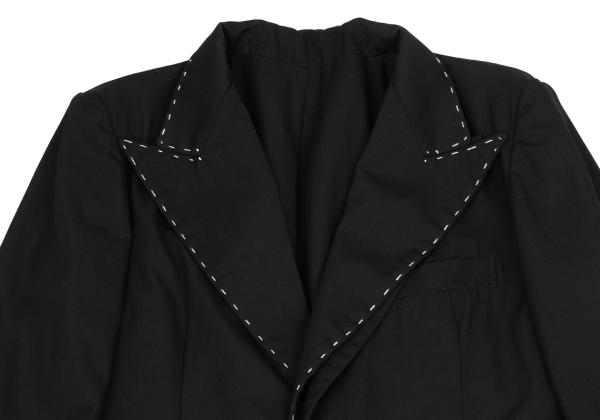 【中古】 ワイズフォーメンY's for men ウールギャバしつけステッチセットアップ 黒3・4【メンズ】