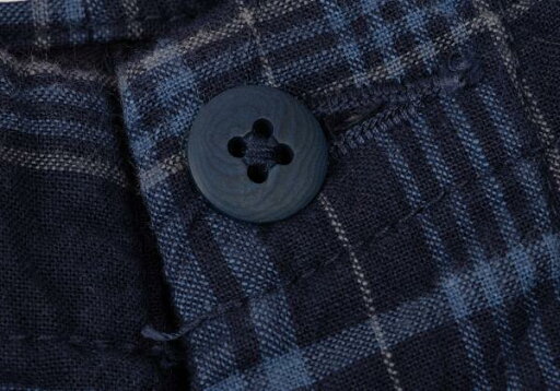 【中古】 ノースマリンドライヴNORTH MARINE DRIVE コットンストリングチェックショーツ 紺水色他4【メンズ】