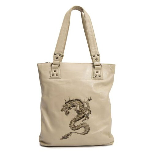 【中古】 ジャンポールゴルチエJean Paul GAULTIER ドラゴンエンボスレザートートバッグ ベージュ【レディース】 【中古】 ジャンポールゴルチエJean Paul GAULTIER ドラゴンエンボスレザートートバッグ ベージュ【レディース】