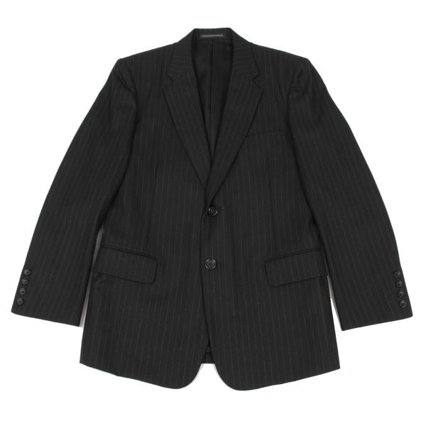 【中古】 ワイズフォーメンY's for men ウールチョークストライプセットアップ 黒他1 4【メンズ】