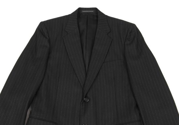 【中古】 ワイズフォーメンY's for men ウールチョークストライプセットアップ 黒他1 4【メンズ】