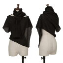 【中古】 ヨウジヤマモト ノアールYohji Yamamoto NOIR ストールネックデザインニットトップス 黒3【レディース】