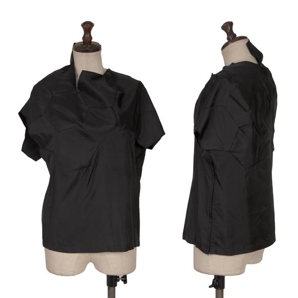 Rakuten - 【中古】 コムデギャルソンCOMME des GARCONS サッカーボール切替ブラウス 黒S【レディース】