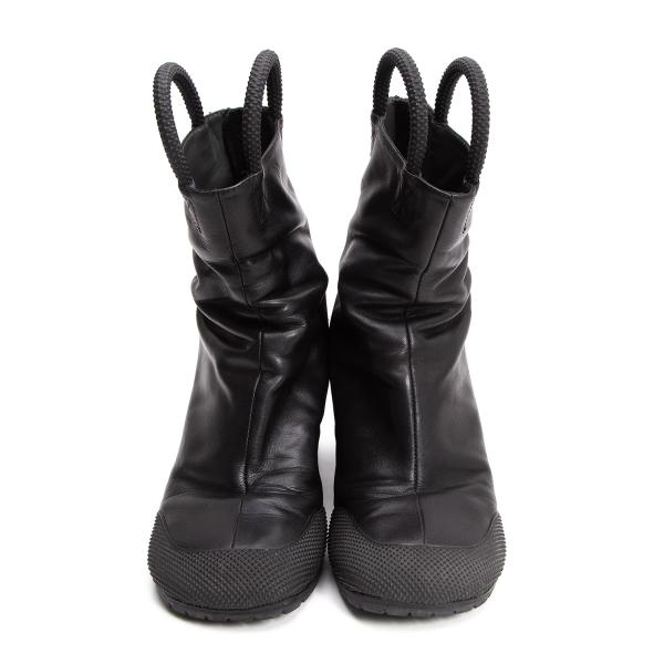 【中古】 ランダム アイデンティティーズRANDOM IDENTITIES ループデザインヒールブーツ 黒40(25位)【メンズ】