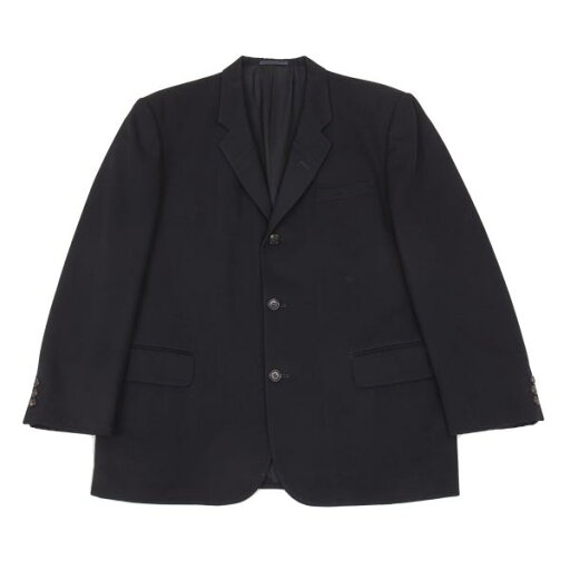 【中古】 コムデギャルソン オムCOMME des GARCONS HOMME ウールギャバラペル切替3Bジャケット 紺S【メンズ】 【中古】 コムデギャルソン オムCOMME des GARCONS HOMME ウールギャバラペル切替3Bジャケット 紺S【メンズ】