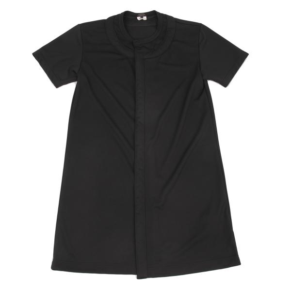 【中古】 コムデギャルソン オムプリュスCOMME des GARCONS HOMME PLUS ポリ中綿トリム半袖カーディガン 黒S【メンズ】