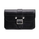 【中古】 コムデギャルソンCOMME des GARCONS レザー多重ポケットウォレット 黒【レディース】