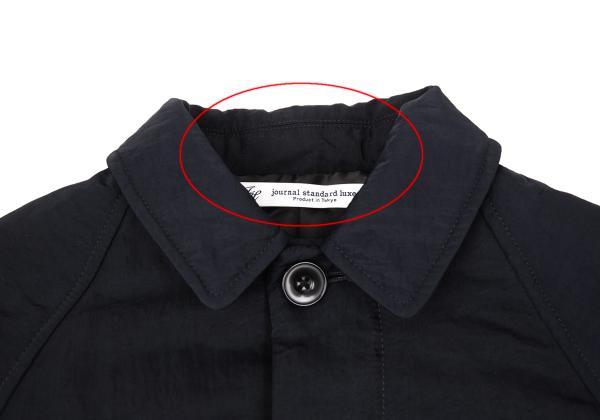 【中古】 ジャーナルスタンダードラックスJOURNAL STANDARD luxe ナイロン中綿ステンカラーコート 紺M位【メンズ】