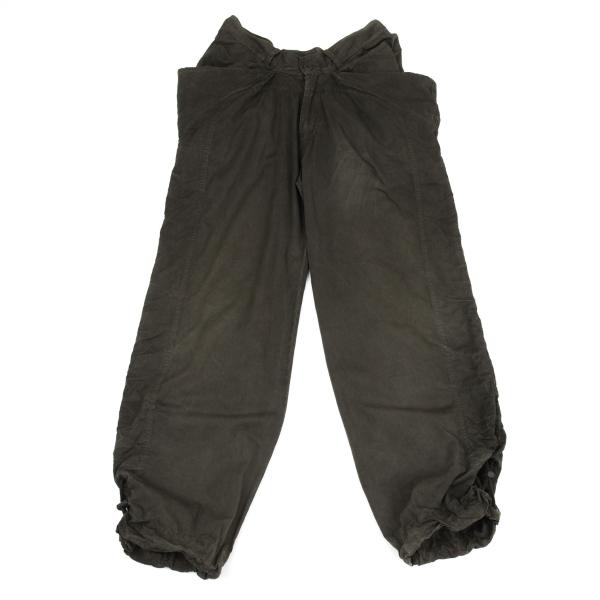 【中古】 ファイナルホームFINAL HOME 製品染めコットンシャーリングドローコードパンツ 焦げ茶S【メンズ】