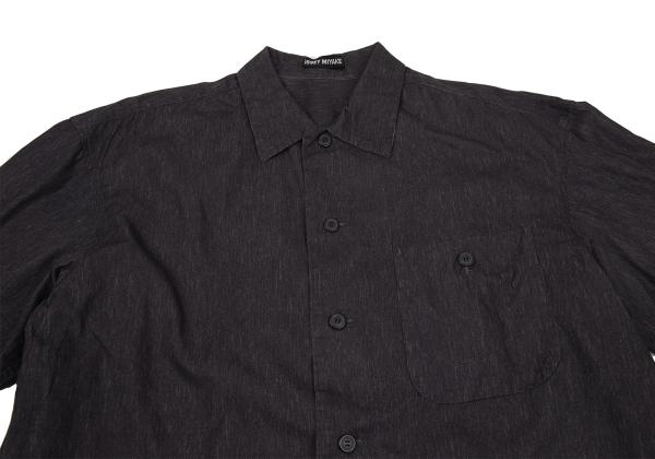 【中古】 イッセイミヤケ メンISSEY MIYAKE MEN コットンダンガリーシャツ チャコールM【メンズ】