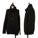 【中古】 ワイズY's ウールシャドーチェックニットカーディガン 黒2【レディース】(4)