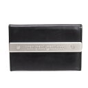 【中古】 ジャンポールゴルチエJean Paul GAULTIER メタルプレートレザーカードケース 黒シルバー【レディース】