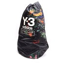 【中古】 ワイスリーY-3 フラワープリントサテンバックパック 黒マルチ【メンズ】
