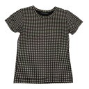 【中古】 ヨウジヤマモト ノアールYohji Yamamoto NOIR ドットプリントTシャツ 黒ベージュ2【レディース】