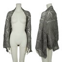 【中古】 ヨウジヤマモト ノアールYohji Yamamoto NOIR レースデザインワイドスリーブボレロカーディガン グレーM位【レディース】
