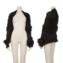 【中古】 ヨウジヤマモト ノアールYohji Yamamoto NOIR コットンドレープデザインボレロニット 黒2【レディース】