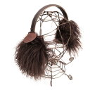 【中古】 ヴィヴィアンウエストウッドVivienne Westwood ファー耳当て 茶【レディース】
