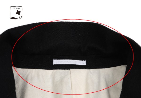 【中古】 ポールスミスPaul Smith ウールジップデザインテーラードジャケット 黒XL【メンズ】