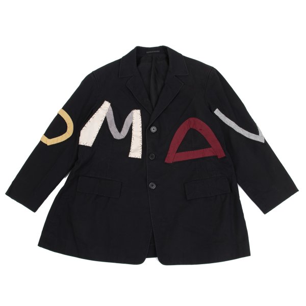 Rakuten - 【中古】 ヨウジヤマモト プールオムYohji Yamamoto POUR HOMME アルファベットワッペンコットンジャケット 黒他S【メンズ】