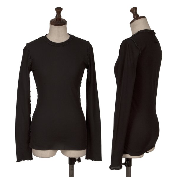 【中古】 ジャンポールゴルチエ ファムJean Paul GAULTIER FEMME 毛糸パイピングパワーネットカットソ..