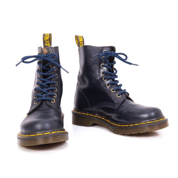  ドクターマーチンDr.Martens PASCAL レースアップ8ホールレザーブーツ 紺UK5(24cm位)