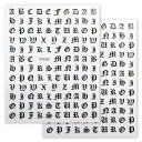 ネイルシール アルファベット カリグラフィー 英語 文字 ネイルステッカー ネイルアート セルフネイル デコレーション きらきらぷんぷん丸 色:ブラック