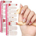 INCOCO インココ ネイルシール 貼るだけ マニキュア 硬化不要 ペパーミント プレイド Peppermint Plaid ラメ ハンド&フット兼用 速乾 ペディキュア 色:レッド