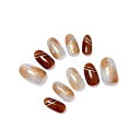 SoraraBeauty ネイルチップ 100%ハンドメイド 貼るだけネイル ジェルネイル ネイルシール セルフネイル ネイルステッカー おうちネイル ネイルデザイン セルフネイル 色:CX12、サイズ:S
