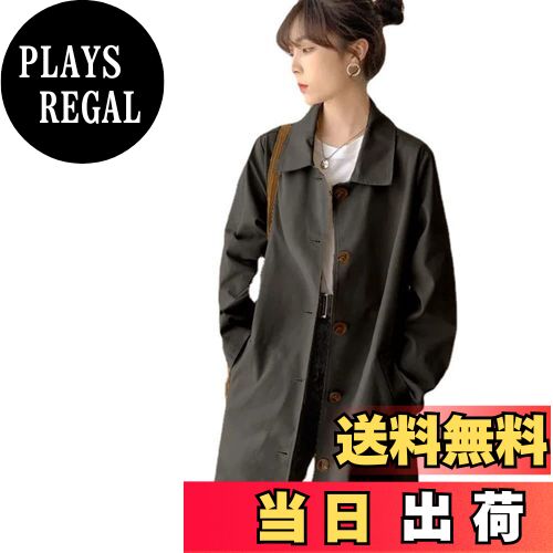 【送料無料】Bvaeocl トレンチコート レディース スプリングコート aライン ミリタリーコート アウター 長袖 カジュアル コート 女性 通勤 春秋 かわ...