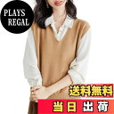 【送料無料】Beylimcy ニット ベスト レディース Vネック セーター リブ 体型カバー おしゃれ エレガント 着回し カットソー 着痩せ カジュアル 通...