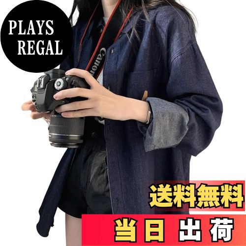 【送料無料】[MlleeSSeeldyTRC] デニム シャツ レディース 長袖 ブラウス 立ち襟 トップス ワイシャツ ..