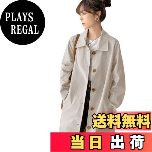 【送料無料】Moilyuko トレンチコート レディース スプリングコート ミリタリーコート ハーフコート 長袖 アウター 通勤 カジュアル かわいい 着痩せ ...