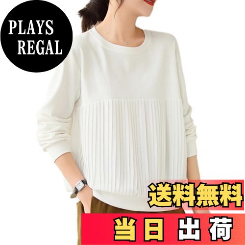 【送料無料】[CCGGOWMM] tシャツ レディース 長袖 tシャツ カットソー パーカー ファッション 丸襟 ブ..