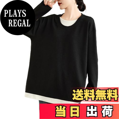 【送料無料】[CCGGOWMM] tシャツ レディース 長袖 tシャツ カットソー 丸首 シャツ ブラウス トップス ..