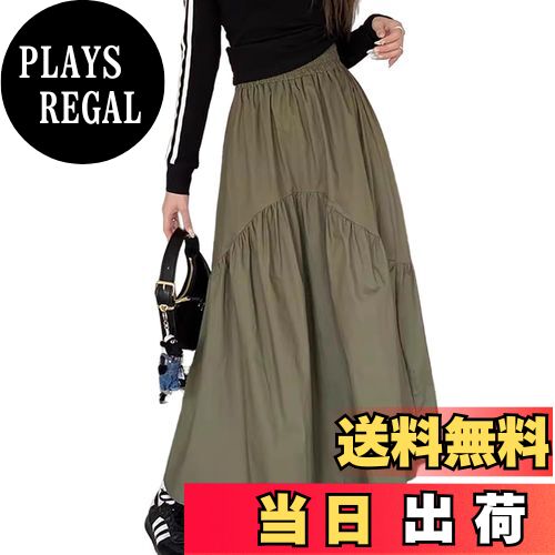 【送料無料】[Vmiutyer LLOP] ロングスカート レディース ウエスト フレアスカート...