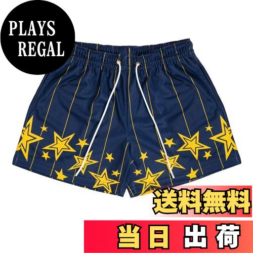 【送料無料】[KULIXI] ショートパンツ バスパン メンズ バスケットボールパンツ トレーニング メッシュ ハーフパンツ スポーツ ジムウェア フィットネス ポケット付き カジュアル 短パンツ 速乾 通気 DK-5544 色：5593(NY)、サイズ：M