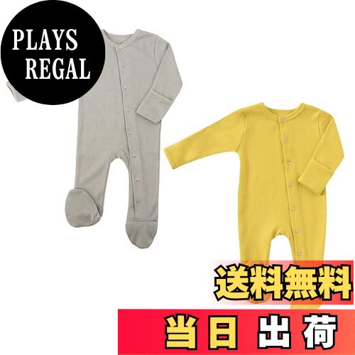 【送料無料】[KISBINI] ベビー服 ロンパース 長袖 カバーオール 綿 足つき パジャマ 新生児肌着 前開き..