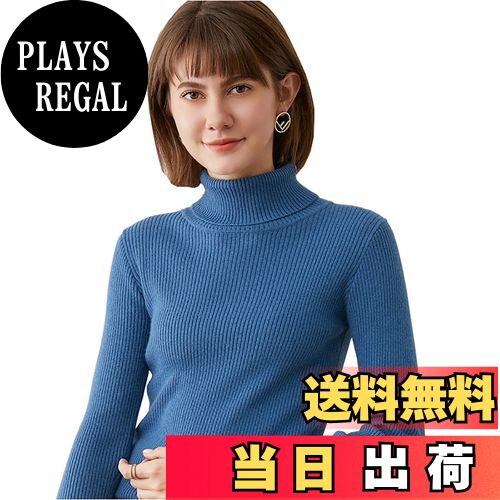 【送料無料】zuevi セーター レディース タートルネック 長袖 ニットセーター 無地 春秋 ストレッチ 大..