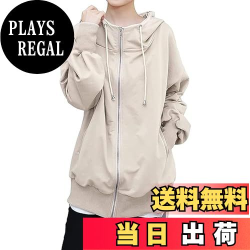 【送料無料】[Tiernyueth] パーカー レディース トップス ジップアップ 長袖 薄手 立ち襟 ポケット ハイ ネック フード 無地 防寒 おしゃれ 大きめ ゆったり 可愛い きれいめ 体型カバー カジュアル 重ね着風 軽い 着心地 体型カバー 通勤 秋 冬 色：キャメル、サイズ：Free