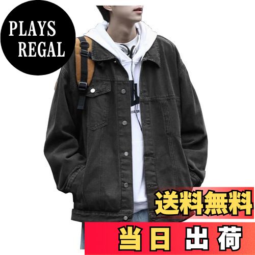 【送料無料】Sukinana デニム ジャケット メンズ アウター ゆったり 大きいサイズ ジージャン 持ちがよい Gジャン カジュアル おしゃれ 秋服 冬服 春服 色：グレー、サイズ：M