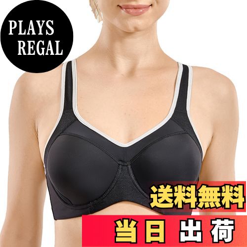 【送料無料】[SYROKAN] スポーツブラ 揺れない 大きいサイズ ハイサポート 成型カップ レーサーバック ..