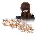【送料無料】FASELE ヘアクリップ バレッタ パールバレッタ ヘッドドレス ウェディング ヘアアクセサリー 髪飾り 髪留め 結婚式 ヘアピン かわいい 着物...