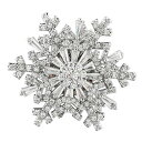 【送料無料】FASELE ブローチ 雪の華 可愛い 優雅的 ジルコニア コサージュ 胸飾り キラキラ 卒業式 入学式 結婚式 セレモニー フォーマル ジャケット...