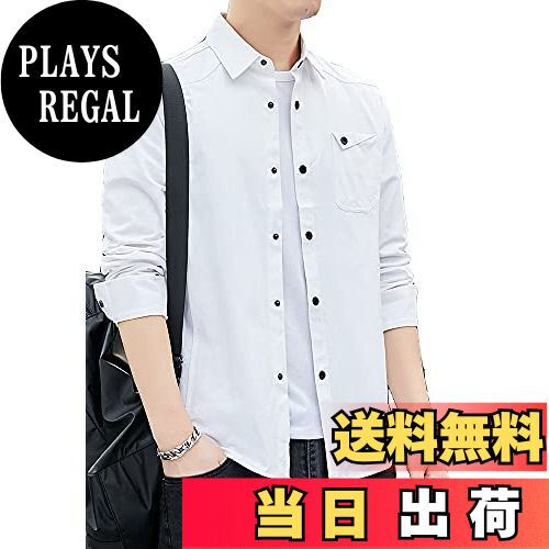 【送料無料】[foveitaa] メンズ シャツ 長袖 ワイシャツ ビジネス yシャツ カジュアル カッターシャツ ..